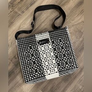 Mavis by Herrera Woven Crossbody Bag